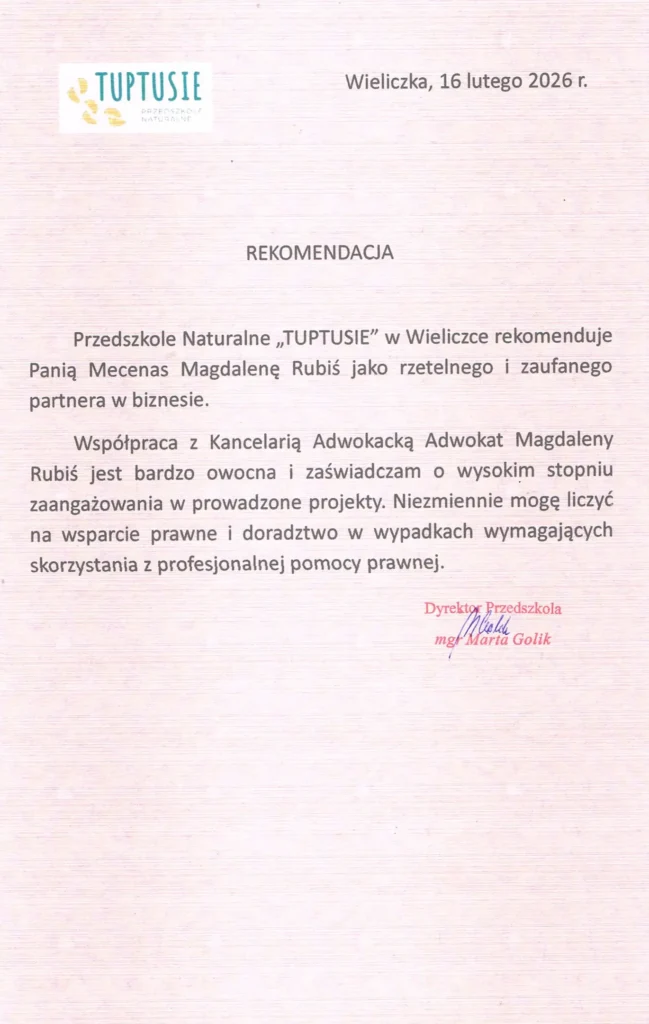 Przedszkole Naturalne „Tuptusie” w Wieliczce